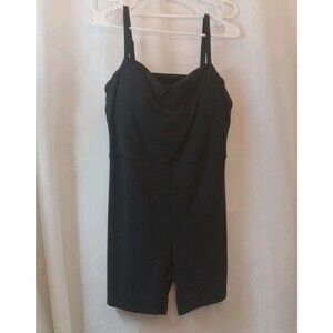 Women's Everyday Soft Short Active Bodysuit - All In Motion™ Black Large